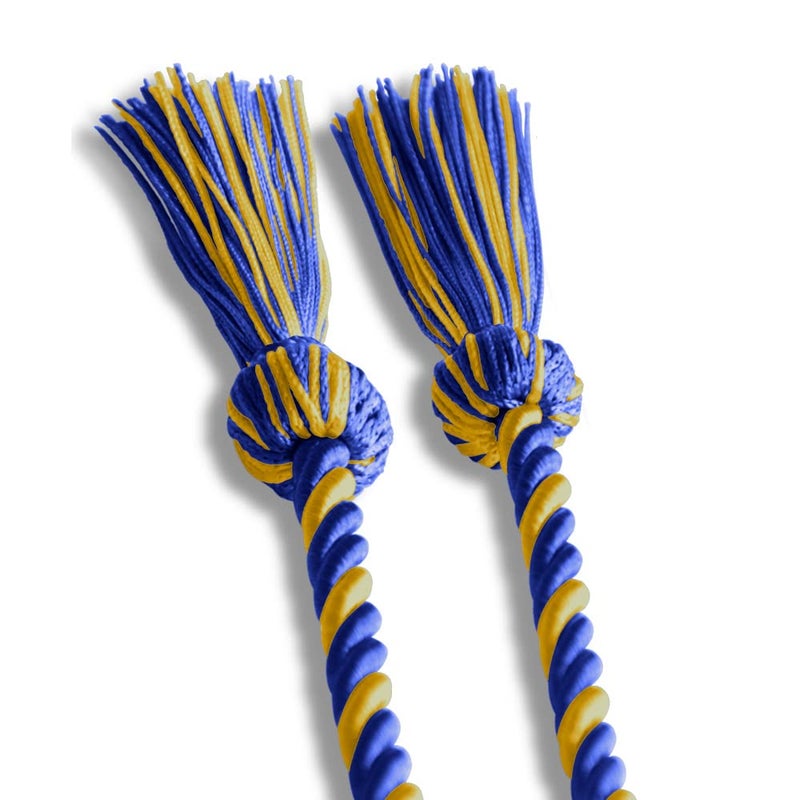 Endea Graduation Single Honor Cord Two-Color (Royal Blue/Gold) - Image 4